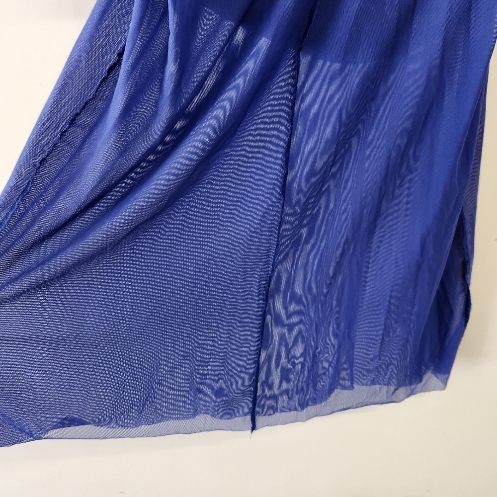 Calvin Klein blue midi dress size Large with pockets - Picture 8 of 11
